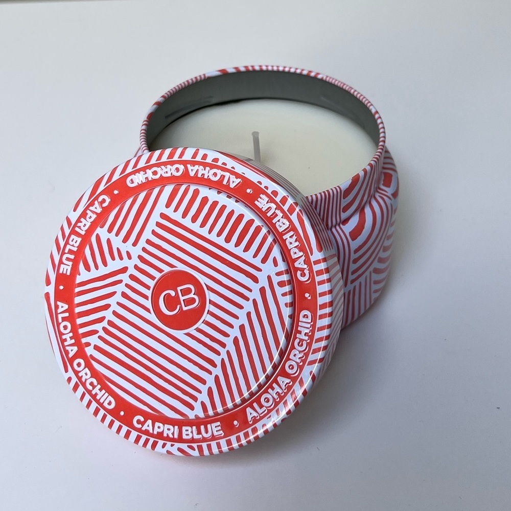 Capri Blue for Anthropologie SOLD OUT aloha orchid tin candle 8.5‎ oz.